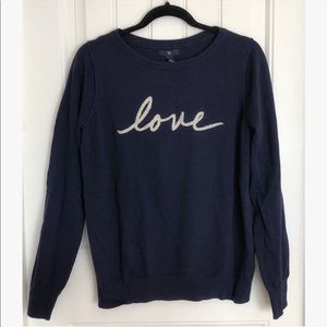 GAP “Love” Sweater NWT